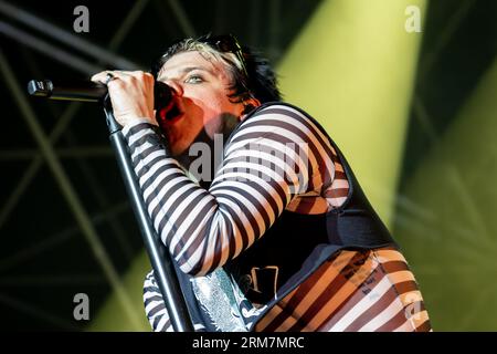 YUNGBLUD, nom de scène de Dominic Richard Harrison lors de ses concerts au Festival de musique AMA le 26 août 2023 à Romano dâ&#x80;&#x99;Ezzelino, Vicence, Italie. Crédit : Agence photo indépendante Srl/Alamy Live News Banque D'Images