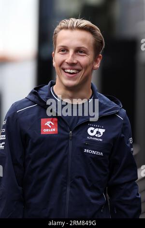Zandvoort, pays-Bas. 27 août 2023. Liam Lawson (NZL) AlphaTauri. 27.08.2023. Formula 1 World Championship, Rd 14, Grand Prix des pays-Bas, Zandvoort, pays-Bas, jour de la course. Le crédit photo doit se lire : XPB/Press Association Images. Crédit : XPB Images Ltd/Alamy Live News Banque D'Images