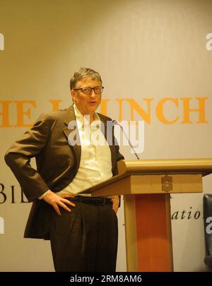 (140405) -- JAKARTA, 5 avril 2014 (Xinhua) -- Bill Gates, co-fondateur de Microsoft, prend la parole lors du lancement du Fonds indonésien pour la santé à Jakarta, Indonésie, le 5 avril 2014. Le Fonds indonésien pour la santé a été créé pour lutter contre des maladies telles que le sida, la tuberculose, la poliomyélite et le paludisme. (Xinhua/Zulkarnain) (jl) INDONESIA-JAKARTA-BILL GATES-HEALTH FUND PUBLICATIONxNOTxINxCHN Jakarta avril 5 2014 le co-fondateur de XINHUA Microsoft Bill Gates prend la parole LORS du lancement du Fonds indonésien pour la santé à Jakarta Indonésie avril 5 2014 le Fonds indonésien pour la santé ce qui a été créé pour lutter contre les maladies recherche comme AIDS Tu Banque D'Images