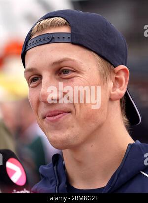 Liam Lawson d'AlphaTauri lors du Grand Prix des pays-Bas au circuit de Zandvoort en CM.com. Date de la photo : dimanche 27 août 2023. Banque D'Images