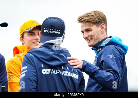 LAWSON Liam (nzl), Scuderia AlphaTauri AT04, SARGEANT Logan (usa), Williams Racing FW45, portrait lors de la 11e manche du Championnat FIA de Formule 2 2023 du 25 au 28 août 2023 sur le circuit de Zandvoort, à Zandvoort, pays-Bas Banque D'Images