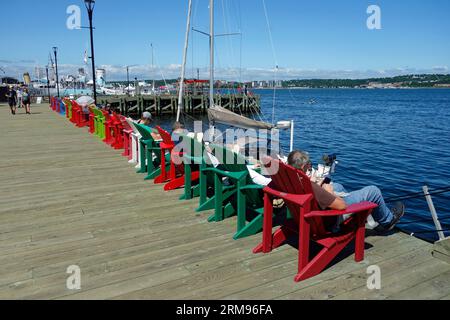 Mise à jour 2023 ; Halifax Waterfront ; halifax ; Nouvelle-Écosse ; Canada Banque D'Images