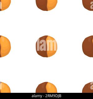 Pattern fait maison biscuit différents goût dans la pâtisserie biscuit, pattern cookie consiste en la collection naturelle savoureuse biscuit de la nourriture accessoire de pâtisserie, patte Illustration de Vecteur