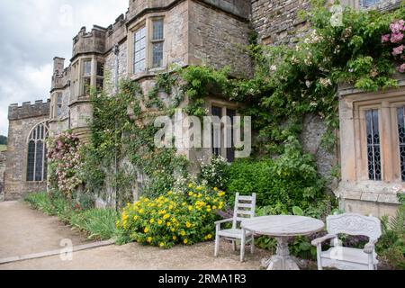 Terrasse de jardin Haddon Hall Banque D'Images