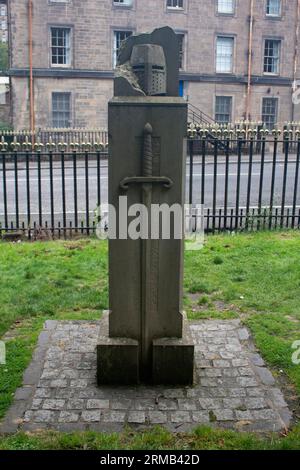 Le mémorial William Wallace dans la nécropole de Glasgow, un cimetière victorien à Glasgow, en Écosse Banque D'Images