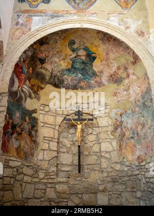 Autel Frecoed de l'église Pitigliano San Rocco Banque D'Images