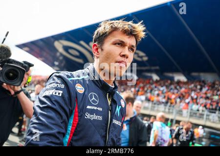 Zandvoort, pays Bas. 27 août 2023. ALBON Alexander (tha), Williams Racing FW45, portrait lors du Grand Prix de Formule 1 Heineken 2023, 13e manche du Championnat du monde de Formule 1 2023 du 25 au 28 août 2023 sur le circuit de Zandvoort, à Zandvoort, pays-Bas - photo Florent Gooden/DPPI crédit : DPPI Media/Alamy Live News Banque D'Images