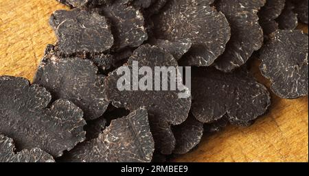 Truffe du Périgord, tuber melanosporum, champignons Banque D'Images