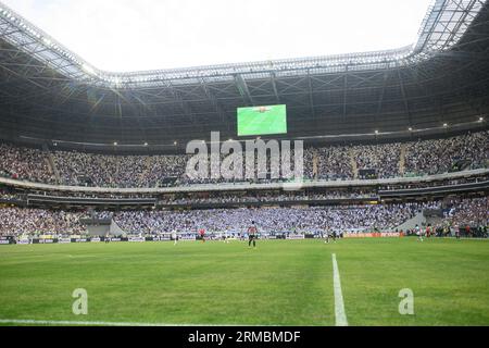 Belo Horizonte, Brésil. 27 août 2023. MG - BELO HORIZONTE - 08/27/2023 - BRASILEIRO A 2023, ATLETICO-MG X SANTOS - vue générale du stade Arena MRV pour le match entre l'Atletico-MG et Santos pour le championnat brésilien A 2023. Photo : Alessandra Torres/AGIF/Sipa USA crédit : SIPA USA/Alamy Live News Banque D'Images