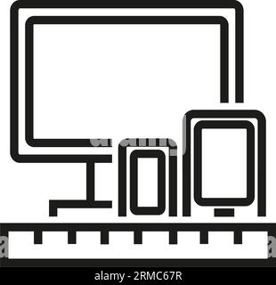 Icône Adaptive Design Vector Illustration de Vecteur