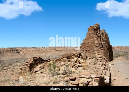 Ruines de Hungo Pavi au Parc National de Chaco Culture. Banque D'Images