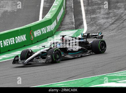 27 août 2023 ; circuit Zandvoort, Zandvoort, Hollande du Nord, pays-Bas; Formule 1 Heineken Dutch Grand Prix 2023 ; Race Day ; George Russell (GBR) dans la F1-W14 de Mercedes-AMG?Petronas Banque D'Images