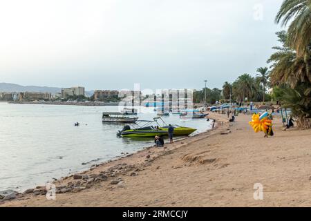 Al-Ghandour Beach à Aqaba Jordanie Banque D'Images