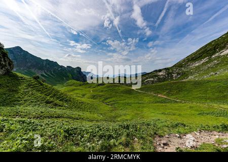 Allgäuer Bergseen à Alpen. Schrecksee. Banque D'Images