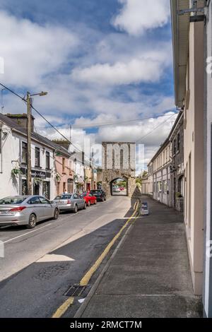 Porte médiévale du mur de la ville d'Athenry en Irlande Banque D'Images