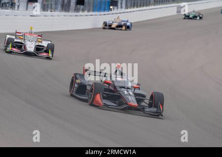 Madison, Illinois, États-Unis. 27 août 2023. Le World Wide Technology Raceway accueille les INDYCAR Series pour le Bommarito Automotive Group 500 à Madison, Illinois. (Image de crédit : © Walter G Arce SR Grindstone Medi/ASP) USAGE ÉDITORIAL SEULEMENT! Non destiné à UN USAGE commercial ! Banque D'Images