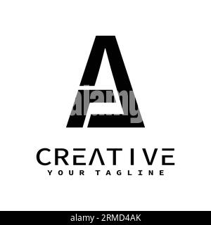 logo vectoriel de lettre. vecteur de logo de lettre aj Illustration de Vecteur