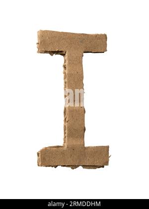 J'ai l'alphabet découpé dans du papier carton Banque D'Images