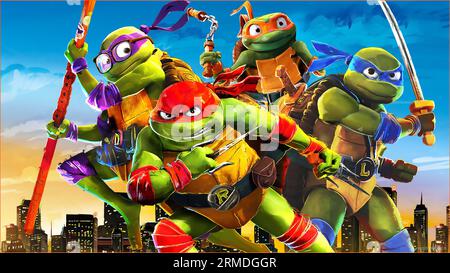 TEENAGE MUTANT NINJA TURTLES : MUTANT MAYHEM (2023), RÉALISÉ PAR JEFF ROWE ET KYLER SPEARS. Crédit : point Grey Pictures / Nickelodeon animation Studios / Paramount Pictures / Album Banque D'Images