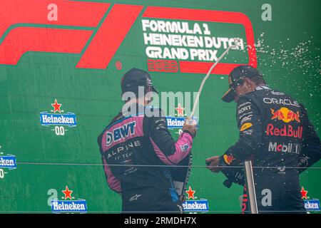 Zandvoort, pays-Bas, août 27, Pierre Gasly, de France, concourt pour Alpine . Jour de la course, ronde 14 du championnat de Formule 1 2023. Crédit : Michael Potts/Alamy Live News Banque D'Images