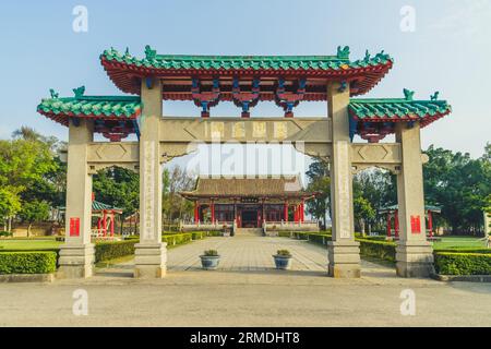 2 mars 2019 : le sanctuaire de Koxinga, alias Temple Yanping Junwang, situé dans le comté de Kinmen, Taïwan. Il est construit en mémoire du travail et de la réalisation de Banque D'Images