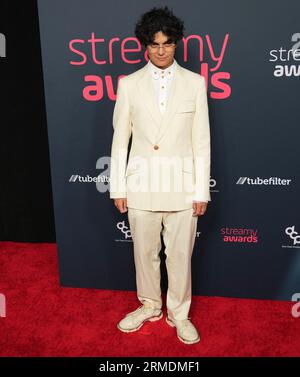 BENOFTHEWEEK arrive aux Streamy Awards 2023 qui se tiennent au Fairmont Century Plaza à Los Angeles, CA, le dimanche 27 août 2023. (Photo de Sthanlee B. Mirador/Sipa USA) Banque D'Images