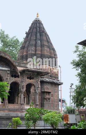 Krishnapura Chhatris, également connu sous le nom de Krishnapura Pura Chhatris, construit au milieu du 19e siècle, Indore, Madhya Pradesh, Inde Banque D'Images