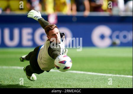 Villareal, Espagne. 27 août 2023. Marc-Andre Ter Stegen de Barcelona CF en action lors de la saison régulière de la Liga EA Sport Round 3 le 27 août 2023 au Ceramica Stadium (Villareal, la Liga EA Sport Regular Season Round 3 le 27 août 2023). 1/1/14 crédit : SIPA USA/Alamy Live News Banque D'Images