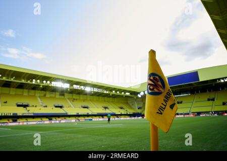 Villareal, Espagne. 27 août 2023. Ceramica Stadium en action lors de la saison régulière de la Liga EA Sport Round 3 le 27 août 2023 au Ceramica Stadium (Villareal, la Liga EA Sport Regular Season Round 3 le 27 août 2023). 23/4/33 crédit : SIPA USA/Alamy Live News Banque D'Images