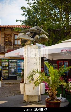 Sozopol Bulgarie 13 août 2023. Images de Sozopol, une ville située à 35 km au sud de Bourgas, sur une péninsule de la mer Noire. Banque D'Images