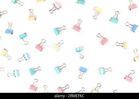 Jeu de trombones d'écriture multicolore fond Banque D'Images