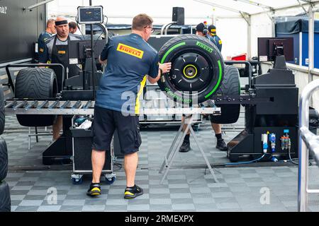 Zandvoort, pays-Bas. 24 août 2023. Pneus Pirelli, Grand Prix F1 des pays-Bas au circuit Zandvoort le 24 août 2023 à Zandvoort, pays-Bas. (Photo de HIGH TWO) crédit : dpa/Alamy Live News Banque D'Images