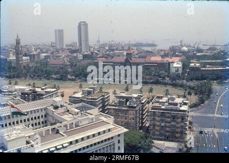 Arial View & Sky Line de Bombay City, Inde Banque D'Images