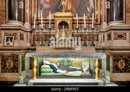 Chapelle de St. Teresa d'Avila dans l'église de Santa Maria della Scala, Rome, Italie Banque D'Images