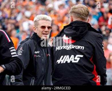 Zandvoort, pays-Bas. 27 août 2023. #27 Nico Hulkenberg (DEU, MoneyGram Haas F1 Team), Grand Prix de F1 des pays-Bas au circuit Zandvoort le 27 août 2023 à Zandvoort, pays-Bas. (Photo de HIGH TWO) crédit : dpa/Alamy Live News Banque D'Images