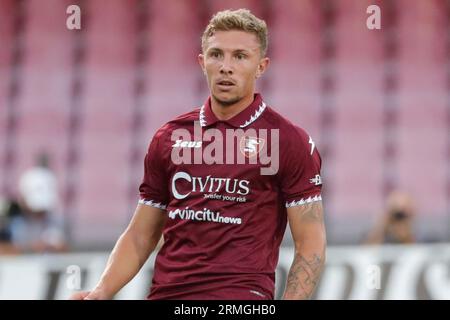 Salerne, Naples, Italie. 28 août 2023. Matteo Lovato de Salernitana lors du Serie A Soccer Match Salernitana - Udinese, Stadio Arechi Salerno Italie (image de crédit : © Ciro de Luca/ZUMA Press Wire) À USAGE ÉDITORIAL SEULEMENT! Non destiné à UN USAGE commercial ! Banque D'Images