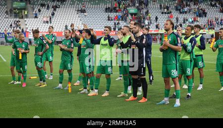 Freiburg, Deutschland. 06 août 2023. Firo : 08/06/2023, football, football, 3e division, 3e Bundesliga, saison 2023/2024, 1e journée, SC Freiburg II - MSV Duisburg, MSV Duisburg, MSV, Duisburg, figurine entière, déception, geste, crédit : dpa/Alamy Live News Banque D'Images