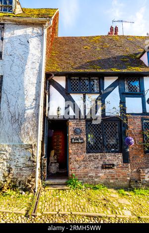 Robin Hill historique Grade II cottage classé sur Mermaid Street, Rye, East Sussex, Angleterre Banque D'Images