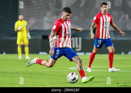 Madrid, Espagne, 28/08/2023, Rodrigo de Paul de l'Atletico de Madrid lors du match de football de championnat d'Espagne de la Liga entre Rayo Vallecano et l'Atletico de Madrid le 28 août 2023 à l'Estadio de Vallecas à Madrid, Espagne Banque D'Images