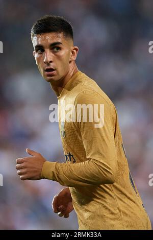 Valencia, Espagne. 30 octobre 2022. Ferran Torres du FC Barcelone se présente lors du match de LaLiga Santander entre Valencia CF et le FC Barcelone au stade Mestalla, le 29 octobre 2022, Valence, Espagne. (Photo de David Aliaga/NurPhoto) crédit : NurPhoto SRL/Alamy Live News Banque D'Images