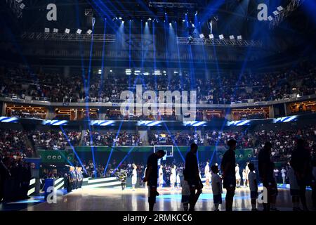 Asia Arena, Manille, Philippines. 28 août 2023. Vue générale, 28 AOÛT 2023 - Basketball - coupe du monde FIBA 2023 - Premier tour - Groupe C entre la Grèce 81-109 États-Unis au Mall of Asia Arena, Manille, Philippines. Crédit : SportsPressJP/AFLO/Alamy Live News Banque D'Images