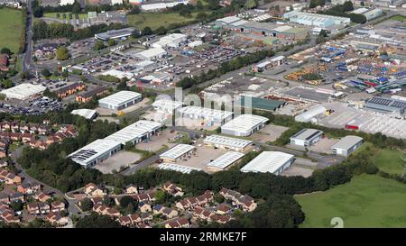 Vue aérienne de Zenith Park Business Park, Barnsley, South Yorkshire Banque D'Images