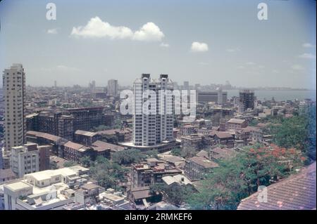 Arial vue de banlieue, Pawai à Mumbai, Inde. Banque D'Images