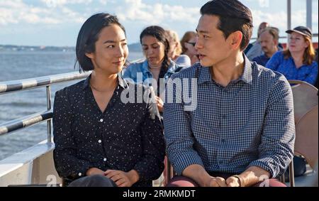 PAST LIVES 2023 A24 film avec Greta Lee et Teo Yoo Banque D'Images