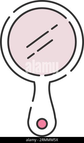 Icône de mode miroir isolée Vector Illustration de Vecteur