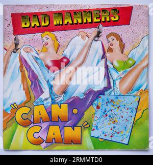 Couverture de la version vinyle sept pouces de CAN CAN par Bad Manners, qui a été publié en 1984 Banque D'Images