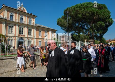 Torre Pellice, Italie 20/08/2023, jour d'ouverture du Synode vaudois et méthodiste. © Andrea Sabbadini Banque D'Images