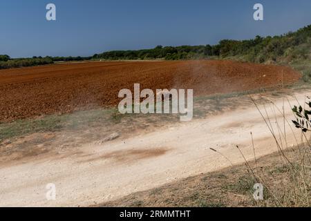 Agriculture en Croatie sol fertile sécheresse pas de pluie températures élevées en Croatie Banque D'Images