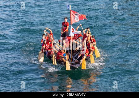 Course traditionnelle Neretva, 'compétitions Ladja' Banque D'Images