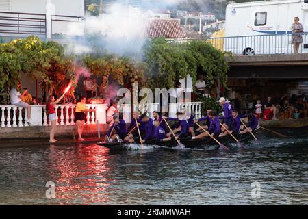 Neretva race, 'compétitions de Ladjas' Banque D'Images